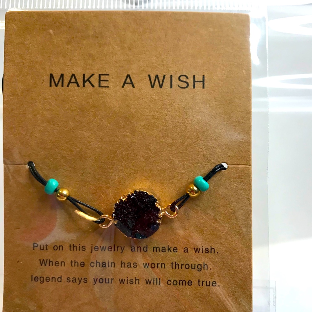 Make A Wish Bracelet- Black